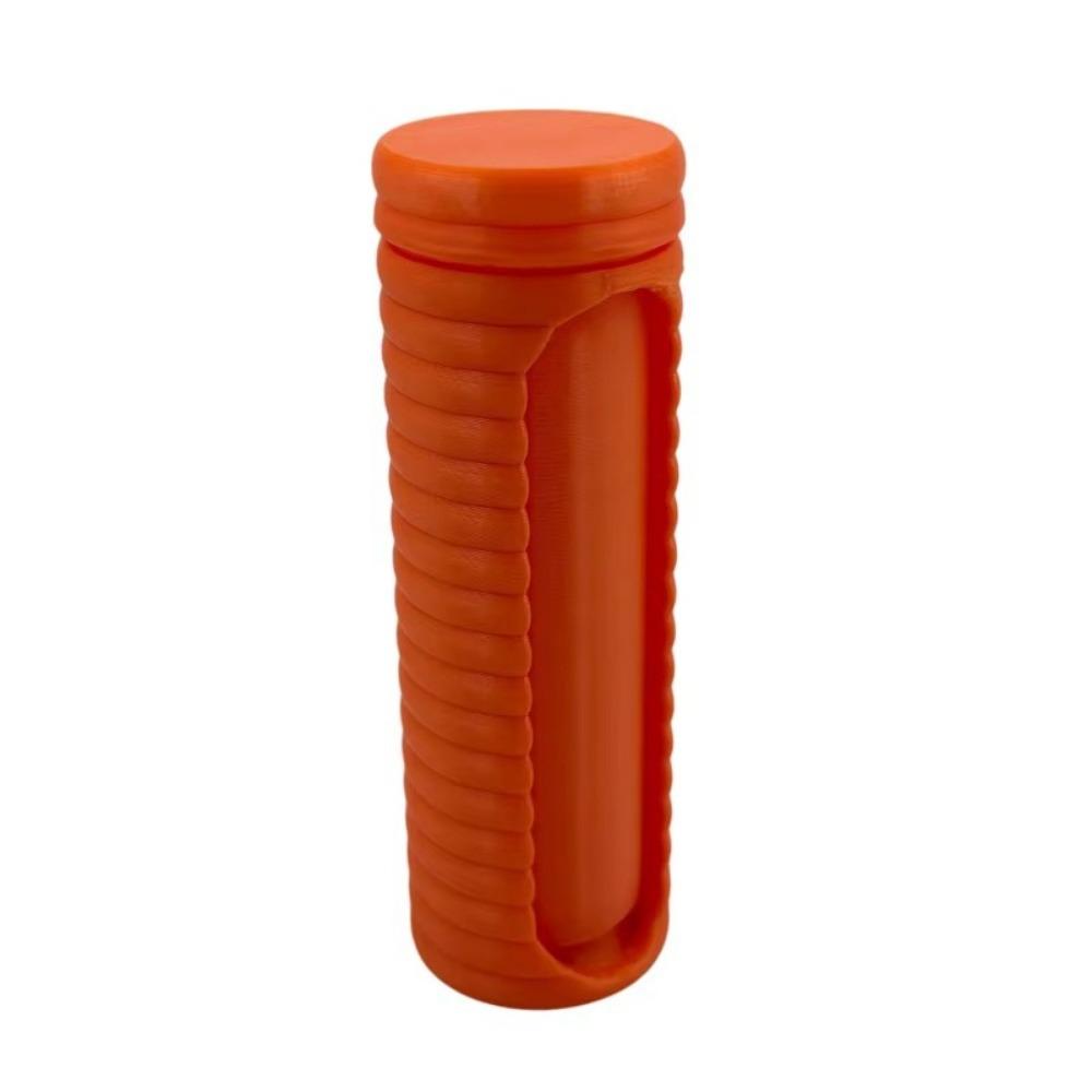 Plastic Cotton Swabs Storage Box 3D Printed Swab Holder Portable Toothpicks Storage Box for Home оранжевый