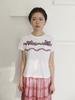BOCBOK [Mimi-Chan Collaboration] 2-Line Ribbon T-Shirt - White