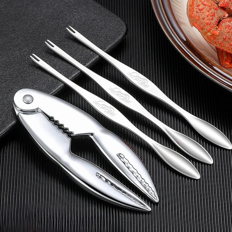 Multifunktionales Meeresfrüchte-Werkzeug Zinklegierung Krallenzangen Krabbennadeln Krabbenscheren Heim-Meeresfrüchte-Werkzeug Gadgets Smarte Restaurant-Accessoires