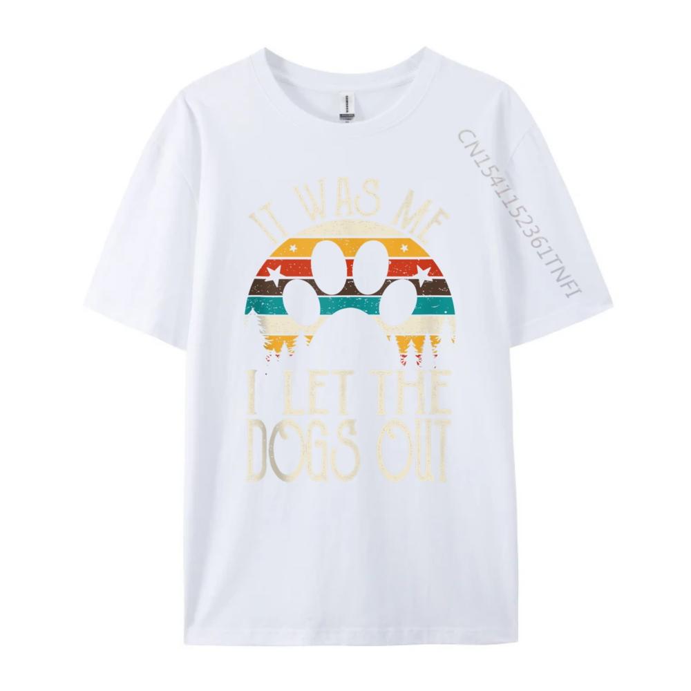 It Was Me I Let The Dogs Out Puppy Luxury Designer Shirts For Men Party