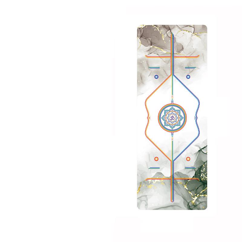 OEING Rainbow Rubber Fitness Mat for Jump Rope & Burpees