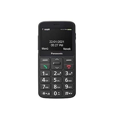 Panasonic KX-TU160EXB Mobile Phone SIM Seniors, 2.4" Screen, 32 GB Memory, Emergency Button, FM Radio, Black
