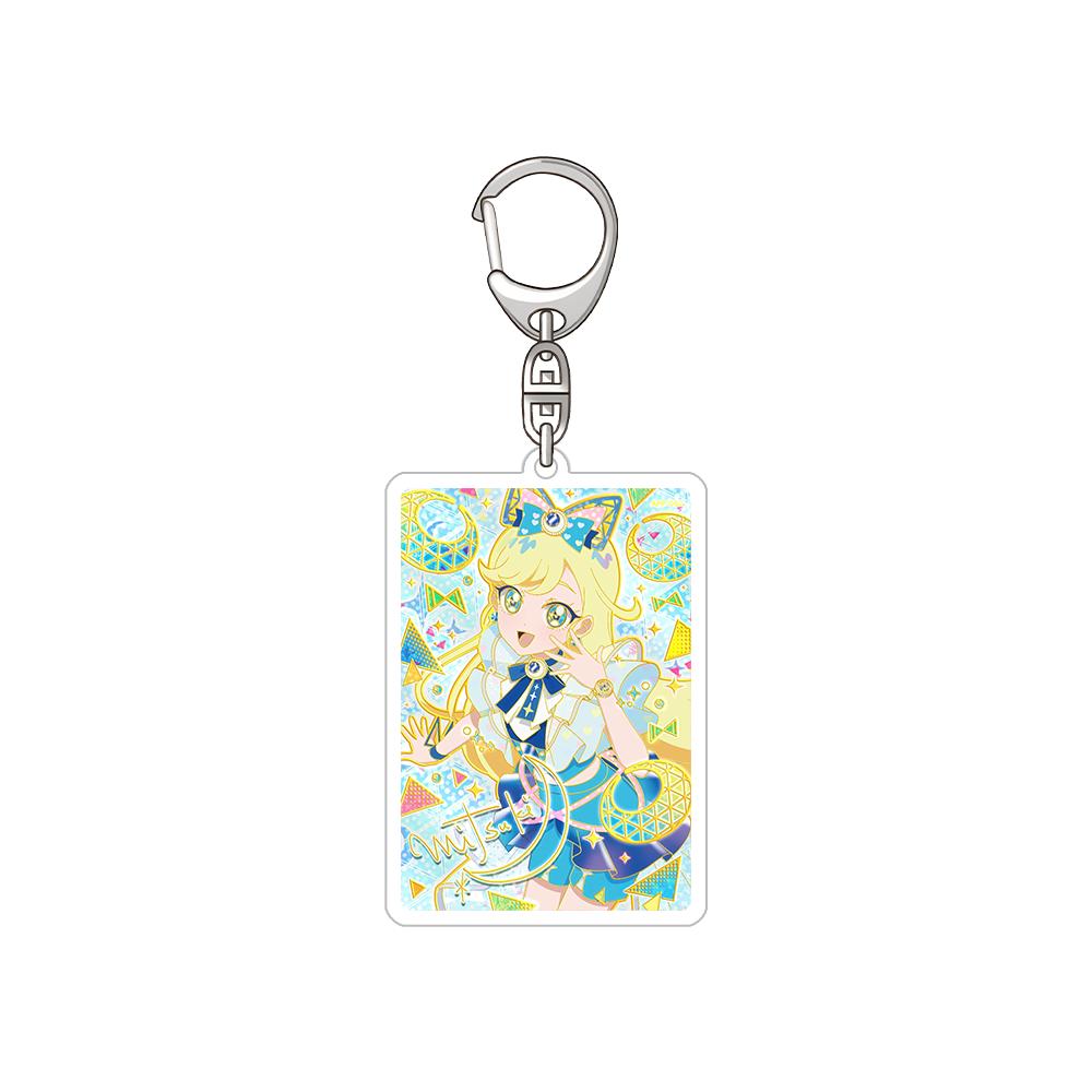 

Himitsu no AiPri Himari Aozora Mitsuki Hoshikawa Hoshikawa Mutsuki Sakura Ichijoji Acrylic Keychain Bag pendant anime goods Gift 6 cm
