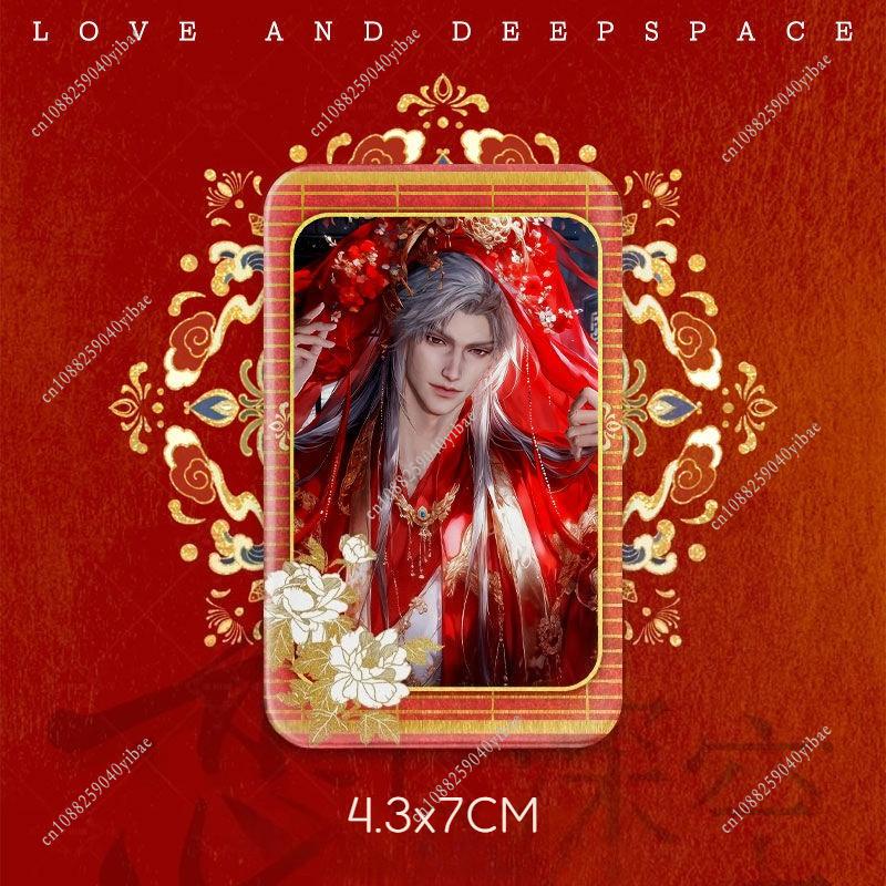 

Game Love and Deepspace Sylus Rafayel Zayne Xavier Caleb Anime Cosplay Chinese Ancient Wedding Costume 4.3x7CM Square Brooch