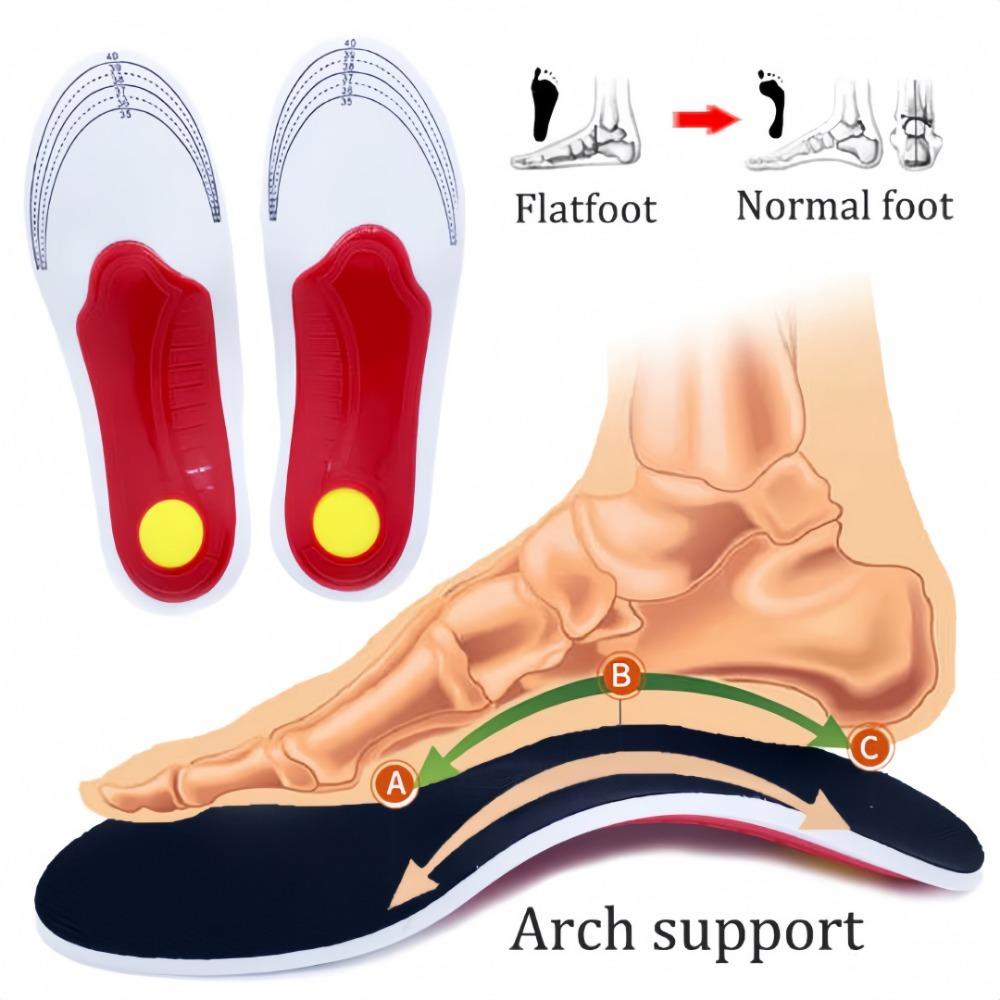 Orthotic Insole Arch Support Flatfoot Orthopedic Insoles For Feet Ease Pressure Of Air Movement Damping Cushion Padding Insole