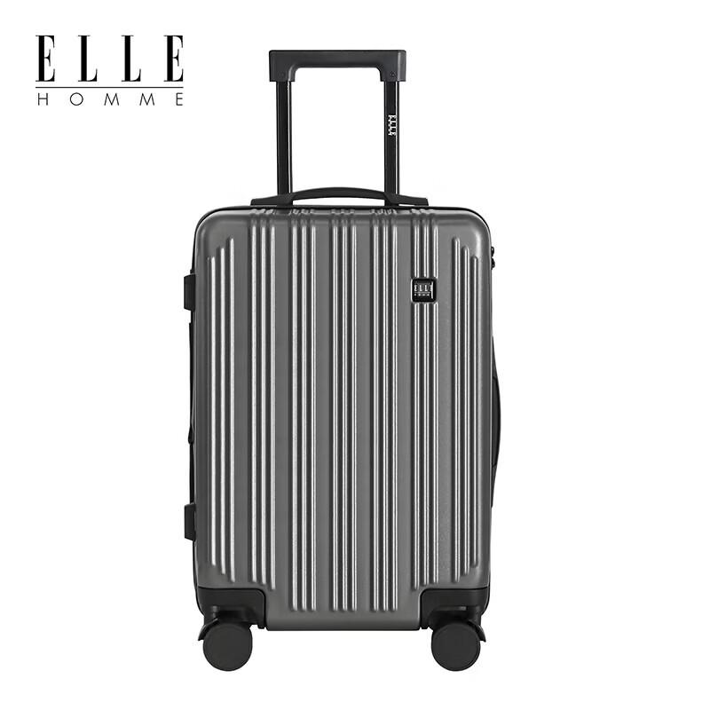 ELLE HOMME EH3301 Scratch-Resistant Lightweight Luggage 24 inches