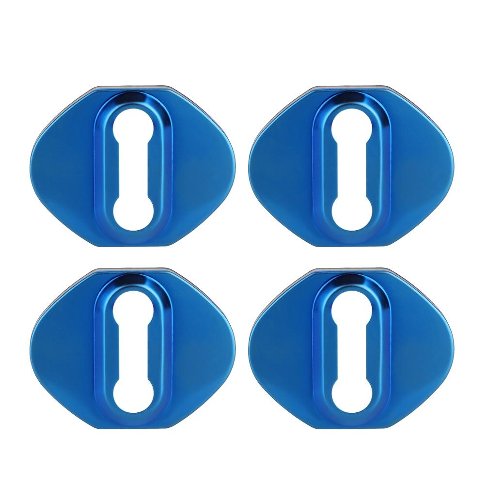 

4Pcs Car Door Lock Protector Cover Fit For Honda CRV 20122018(blue)