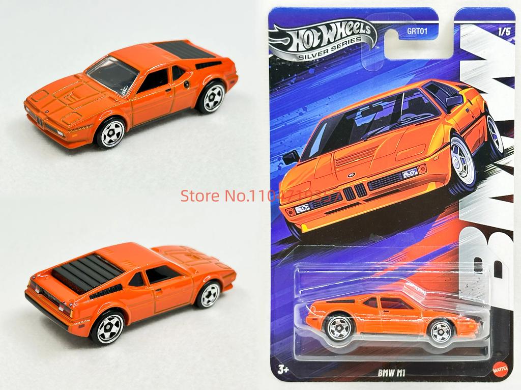AAAOQ1 Hot Wheels Bmw Set 2025 Silver Series M1 M2 M3 M4 M5 1:64 Scale Die-Cast Model Vehicle Cars Unopened Grt01 Collection Mdoel Toys