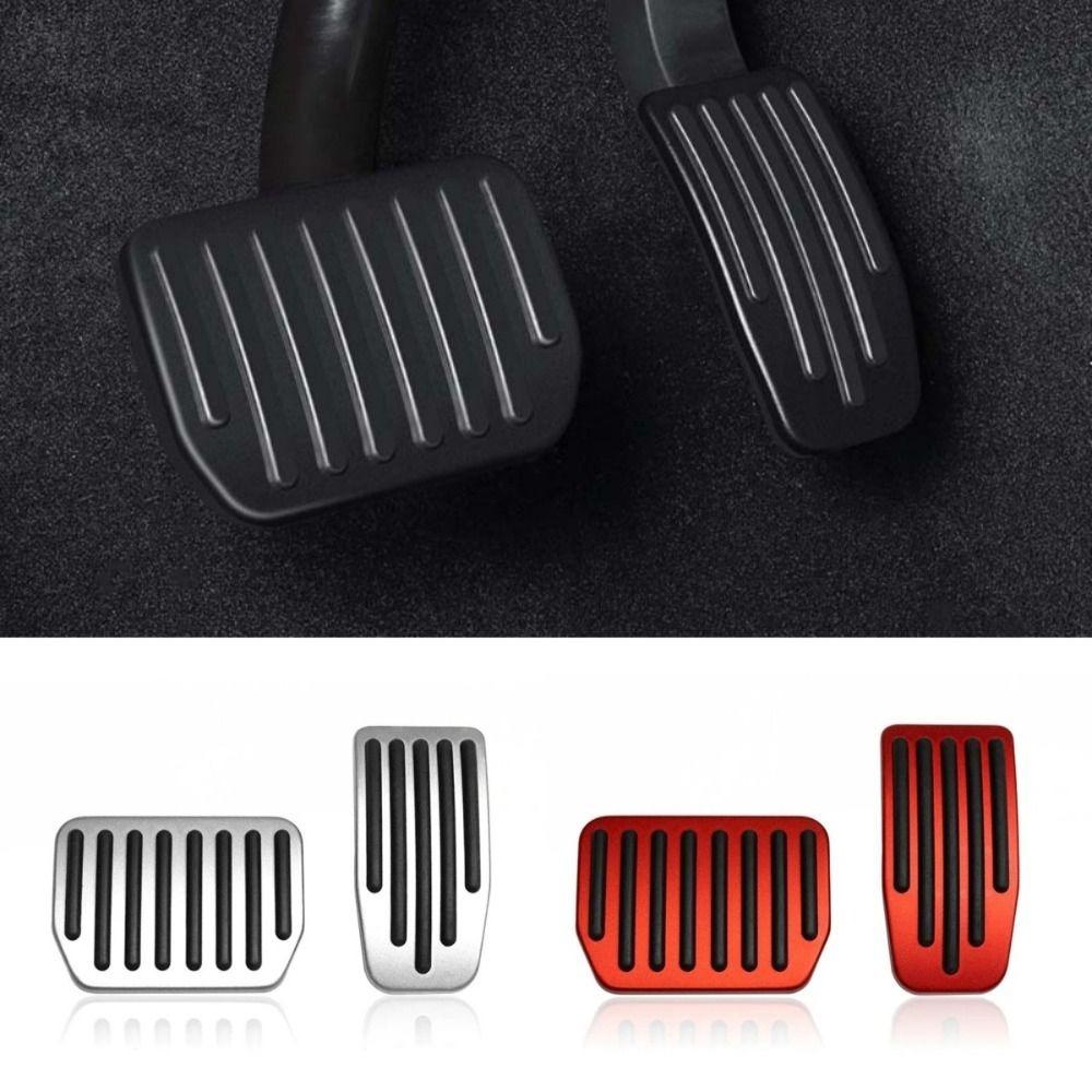 2Pcs Foot Pedal Upgrade Foot Pedal Pads Performance Aluminum Mats Accessories for Model3/Y