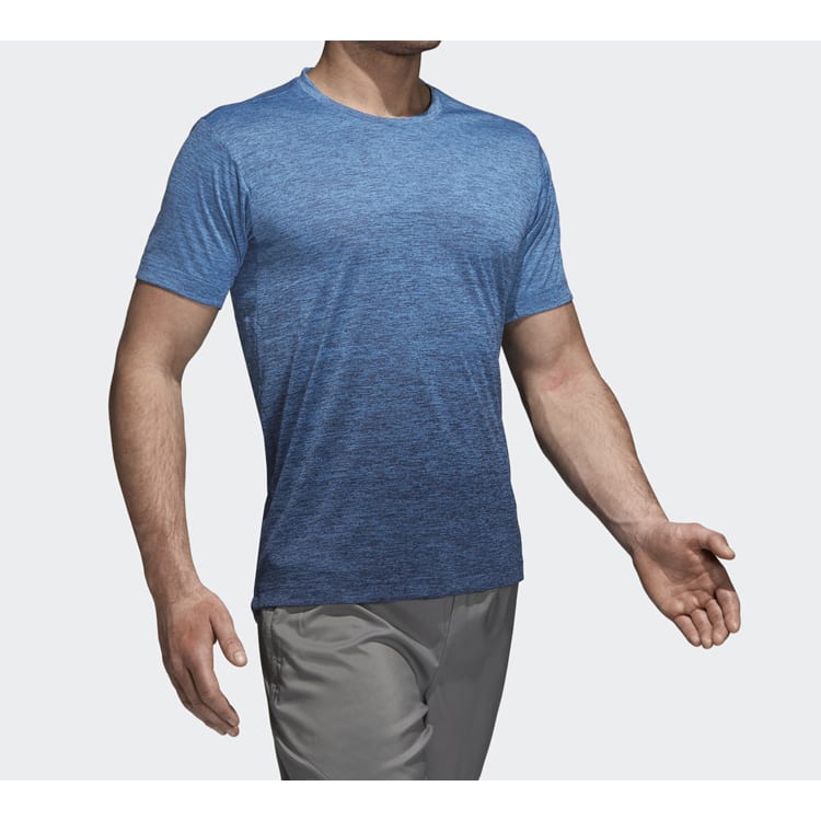 Adidas T Shirts Men's Navy Blue Crew Neck Moderate Straight Fit CX0218