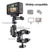 Aluminum Alloy Super Clamp Motorcycle Handlebar Mount Bicycle Adapter For GoPro Hero 12 11 10 9 Insta360 DJI OSMO Action Camera
