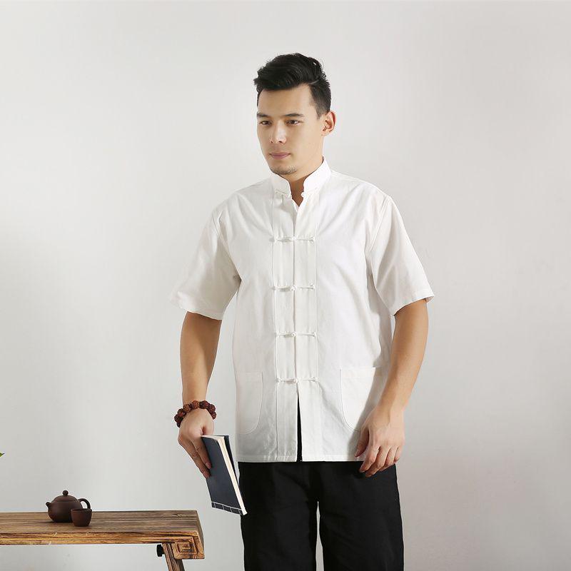 Men's & Women's TCM Tuina Therapist Uniform - Short Sleeve Summer Top for Foot Massage, Bath & Moxibustion