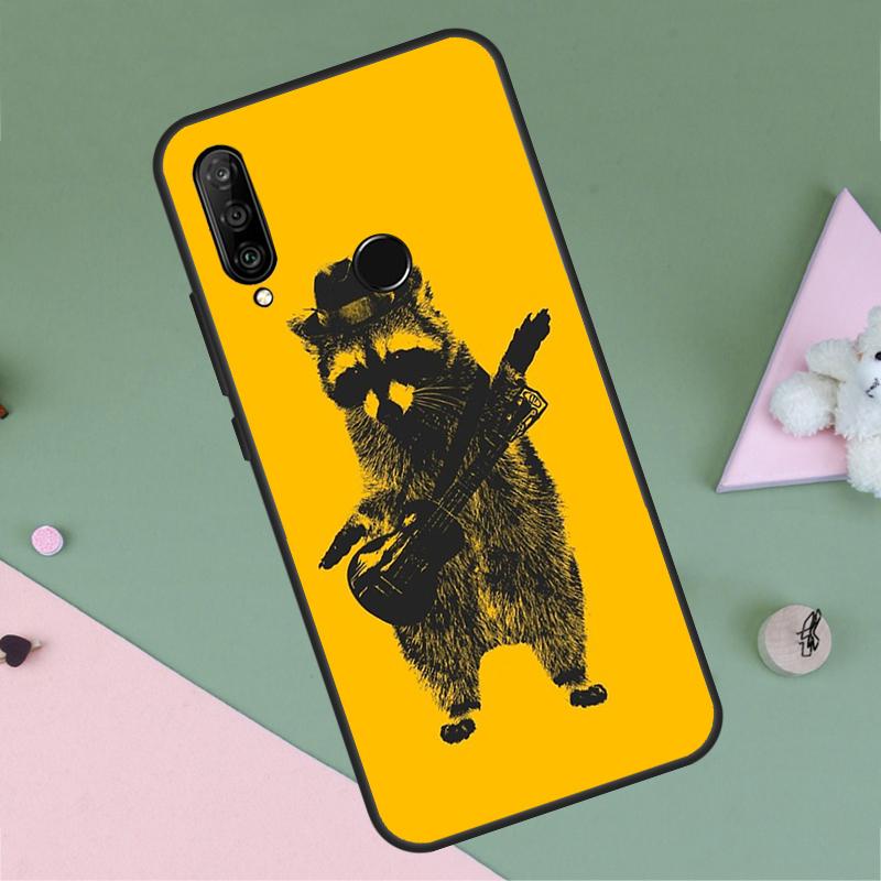 

Cute Raccoon For Huawei Nova 12i 12s 11i 8i 7i 9 10 SE Y90 Y60 Y70 Y72 Y61 Y91 P30 P40 Lite P60 Pro Case Huawei Nova 10