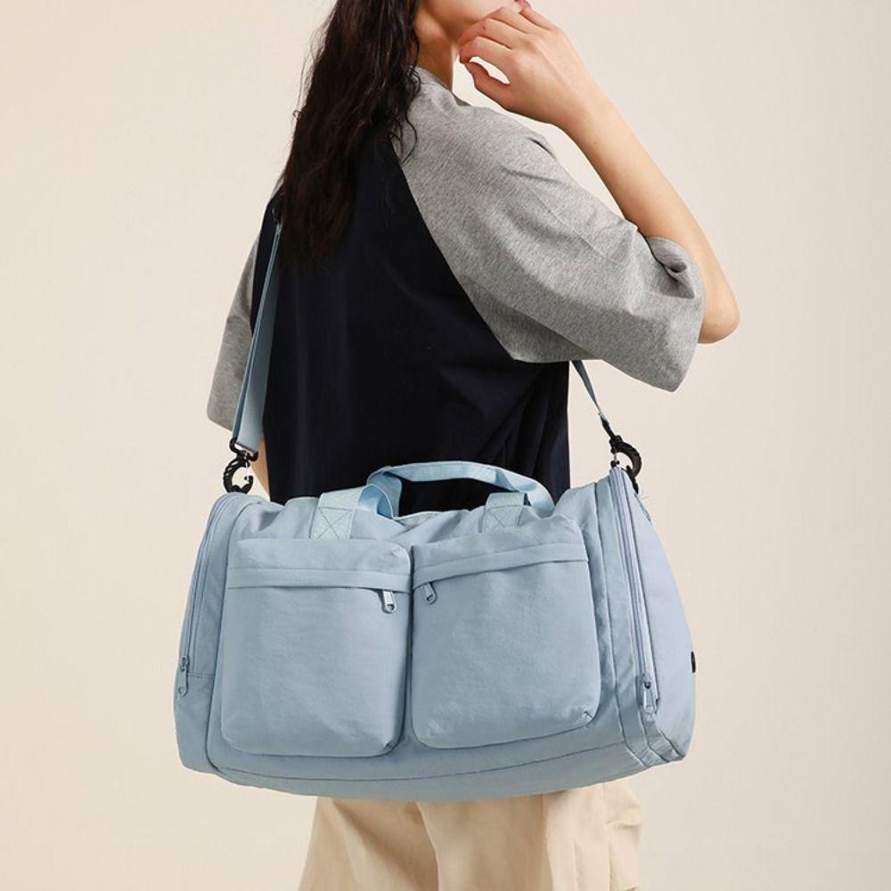 Large Capacity Gym Luggage Shoulder Bag Folding Carry-On Crossbody Bag Sports Fitness Bag  Swimming