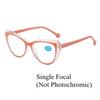 2025 Fashion Men Women Photochromic Reading Glasses Trendy Cat Eye Multifocal Glasses Outdoor Far Sight Eyeglasses +1.0+1.5+4.0