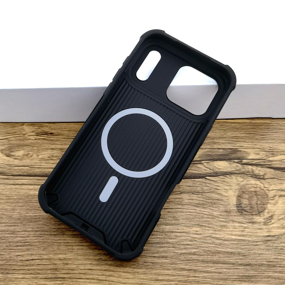 Shockproof Armor Magnetic Case For 17 Air 16 15 14 13 12 Pro Max Plus 16Pro 17Pro for Magsafe Wireless Charge Back Cover