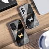 Pink Butterfly Ash Blue For Samsung Galaxy S10 4G S20 11E 30 S21 22 S24 Fe Pro S23 S25 Ultra 5G S9 Tempered Glass Phone Case