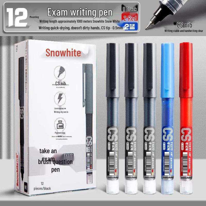 Sonderverkauf: Schnelltrocknender roter Kugelschreiber mit 0,5 mm Spitze und großem Fassungsvermögen für Schüler