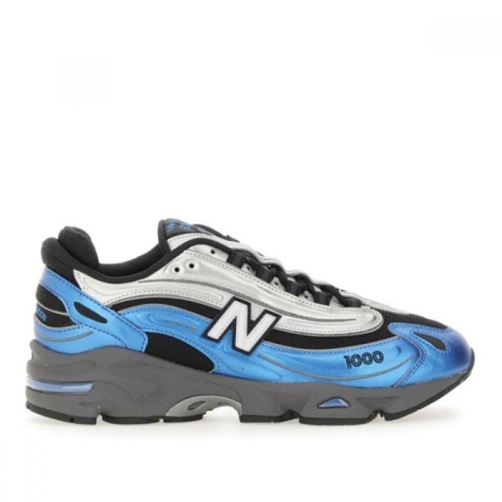 

New Balance Blue Mesh And Synthetic Low Top Sneakers M1000env Silver Blue USM10.5/W12