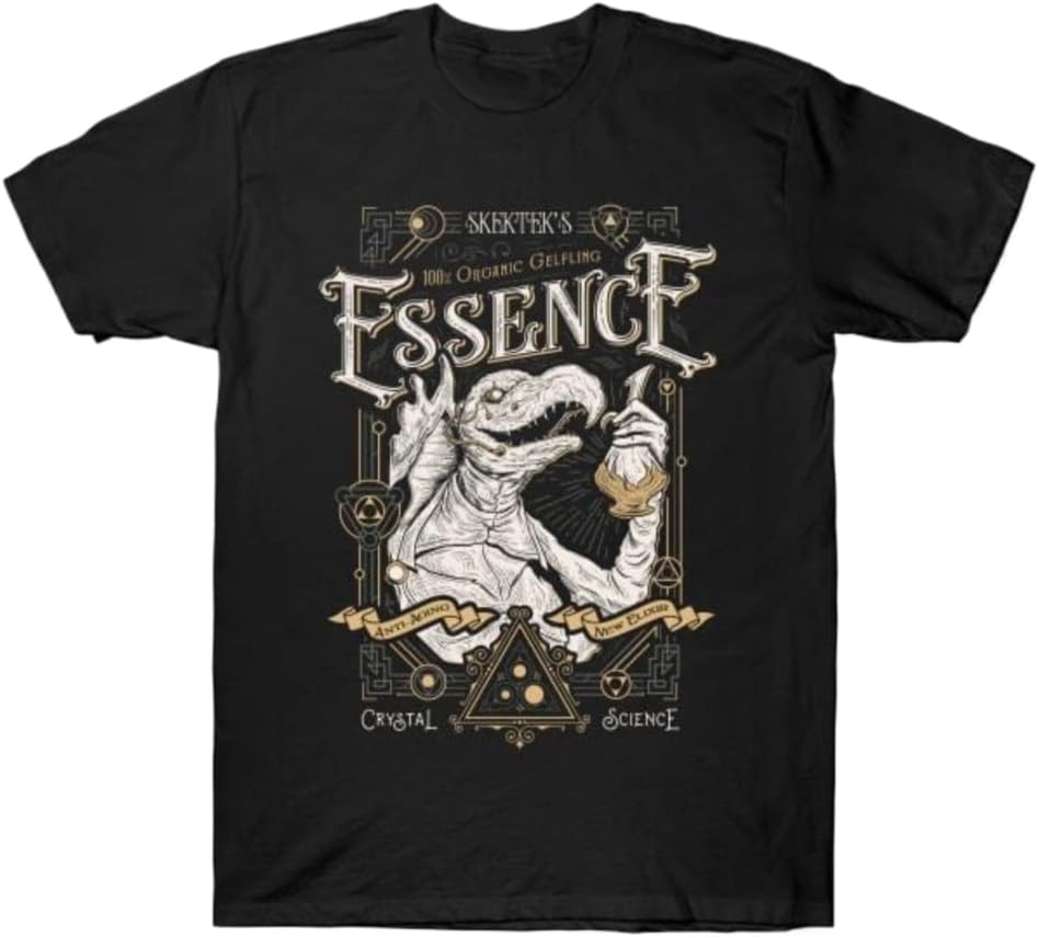 NWT Organic Gelfling Dinosaur Essence Dark Crystal Cool Art Unisex T-Shirt S разноцветный