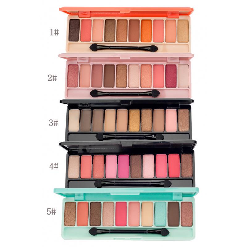Xiaohongshu Douyin 10-Color Candy Eyeshadow Palette - Shimmer & Matte, Long-Lasting