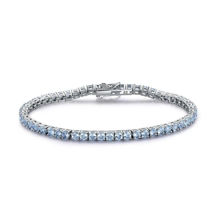 

Blue Topaz Tennis Bracelet -925 Sterling Silver