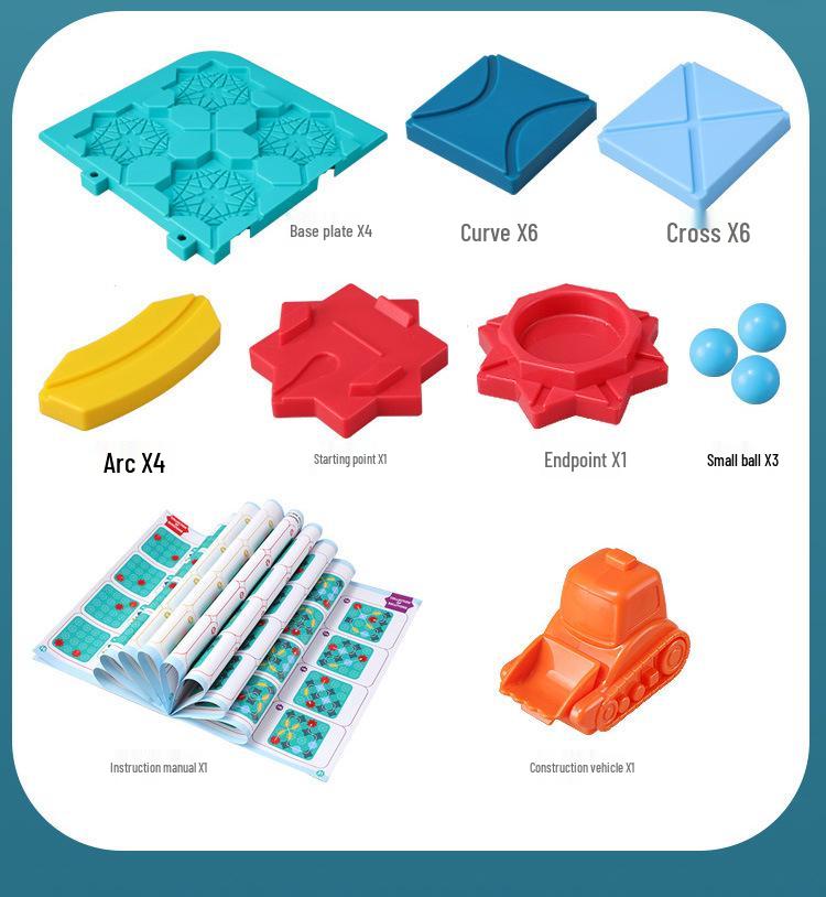 118-Level Pull-Back Track Maze: Children's Engineering & Logical Thinking Game
