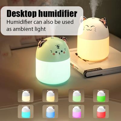 Cute Pet Humidifier Mini Office Desktop Essential Oil Aroma Diffuser Car Purifier Air Humidification USB Small Home Fog Sprayer
