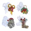 Silicone Santa Claus Bell Mold Wall-mounted Christmas Stereo Mold DIY Ornaments Pendant Epoxy Resin Crafting Molds