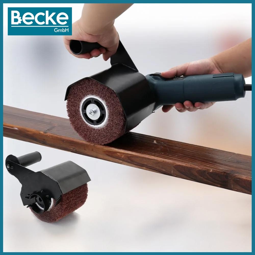 Satin finisher for m14 grinder for satin finishing and matting, steel attachment