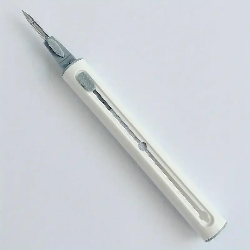 

Deluxe Cleaning Pen Case Soft Brush Earbud Tools Safe to Clean Perfect for Android and All Electronic Accessories белый