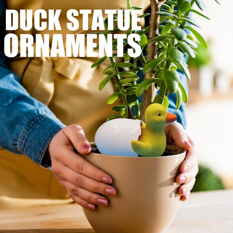Duck Figure Little Ducks Decorative Sculpture Toys For Nursery Desk Shelves Garden Hatching Duckling Decorations Home