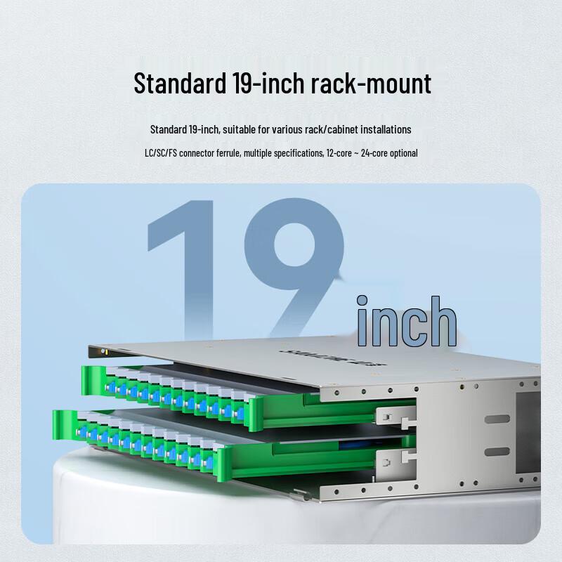 SAMZHE 19-Inch Rack Mount ODF Fiber Optic Distribution Frame