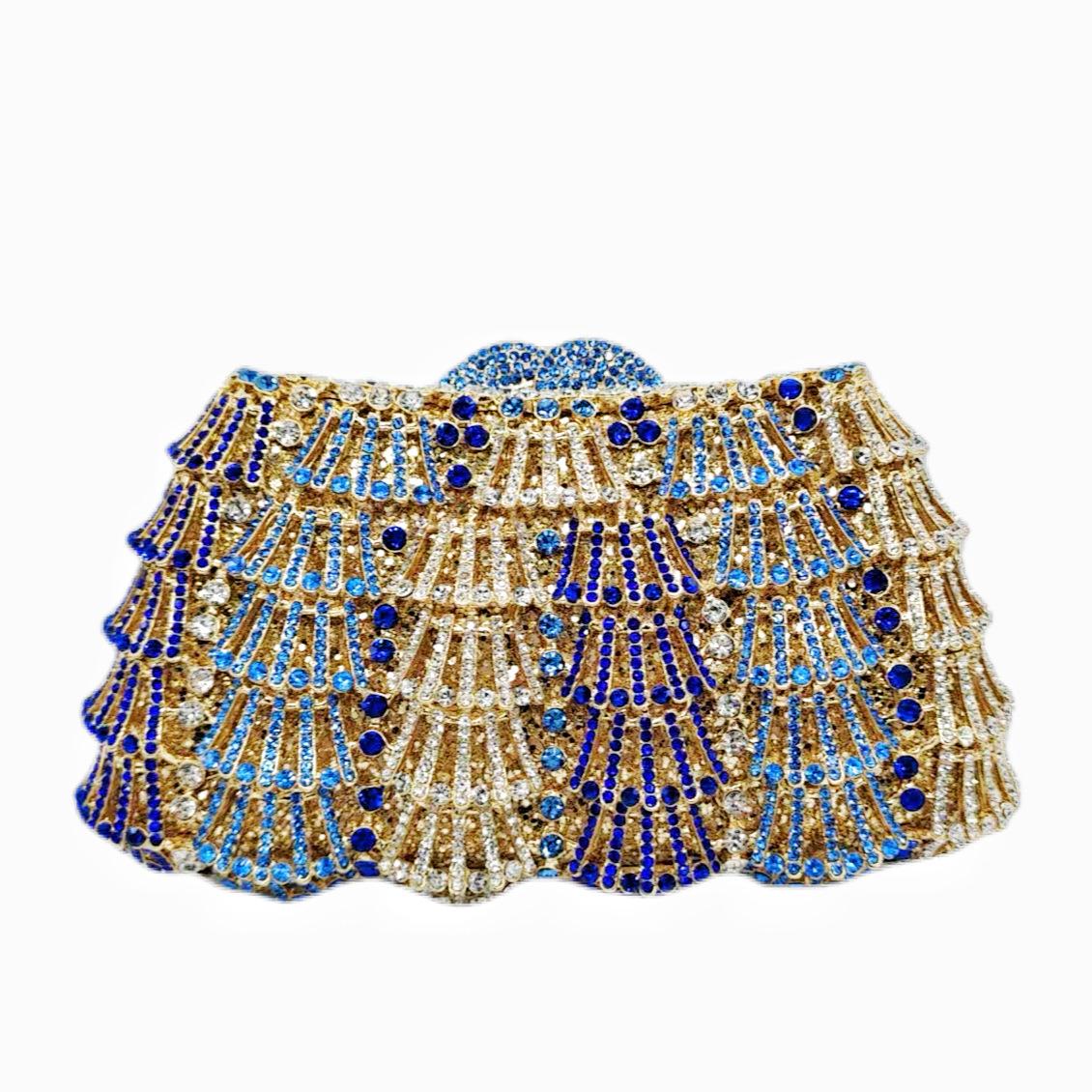 Hollow diamond dinner bag, socialite high-end banquet hand bag, Rhinestone bag