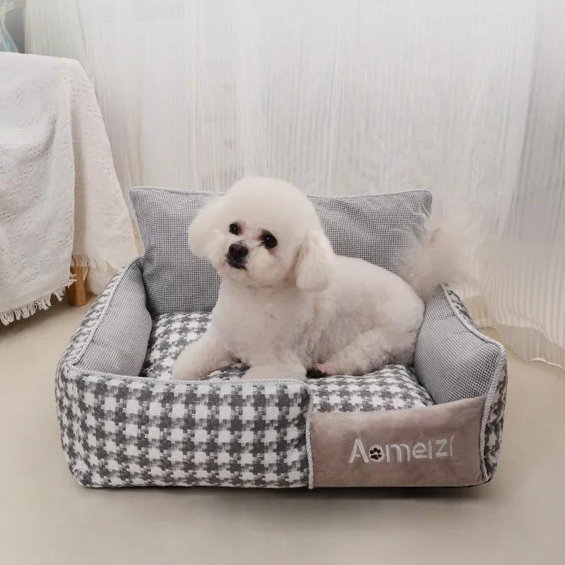 Warm Dog Cat Bed Pet Mat Removable Soft Pet House Washable Sofa Cushion Sleeping Bed For Cat Puppy Kennel Indoor Pet Dog Supplie