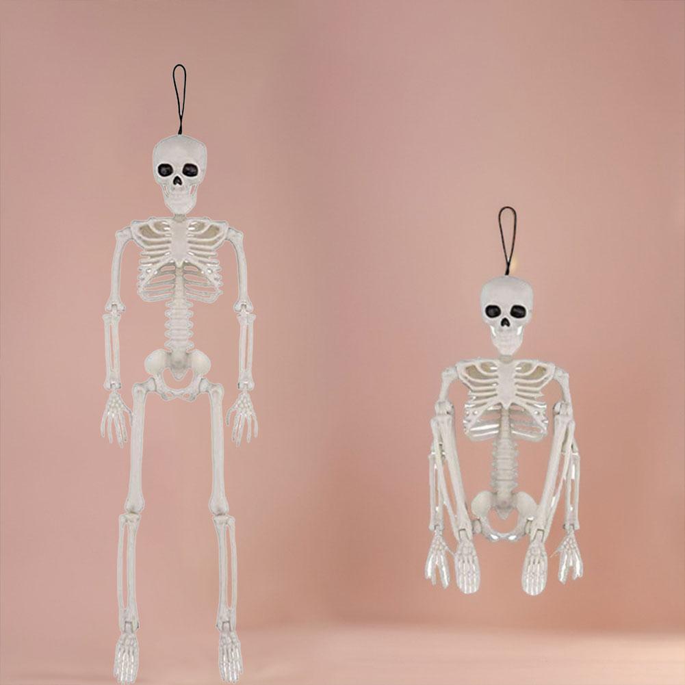 40cm Halloween Skelett in menschlicher Form, Bewegliches Skelett, Knochen in menschlicher Form, Halloween Horror Dekorationen, Spukhaus Horror Requisiten