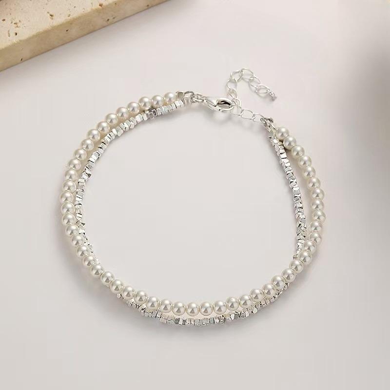 925 Silver Star Moon Bracelet Women Girls Vintage Korean Crystal Charm Jewelry Gift Sparkling Party Accessories