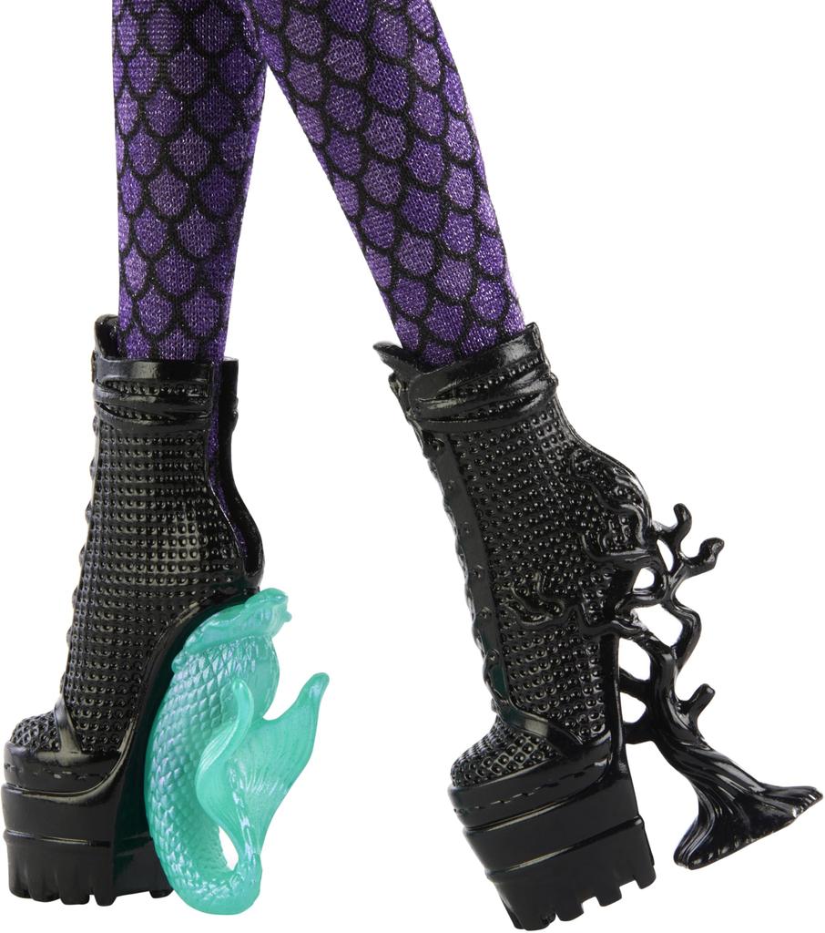 Monster high Κούκλα X Wednesday και Bianca Barclay Συλλεκτική Στολή Ακαδημίας Nevermore με Αξεσουάρ Σειρήνας και Βάσης Κούκλας, Φυλαχτό, Σακίδιο,