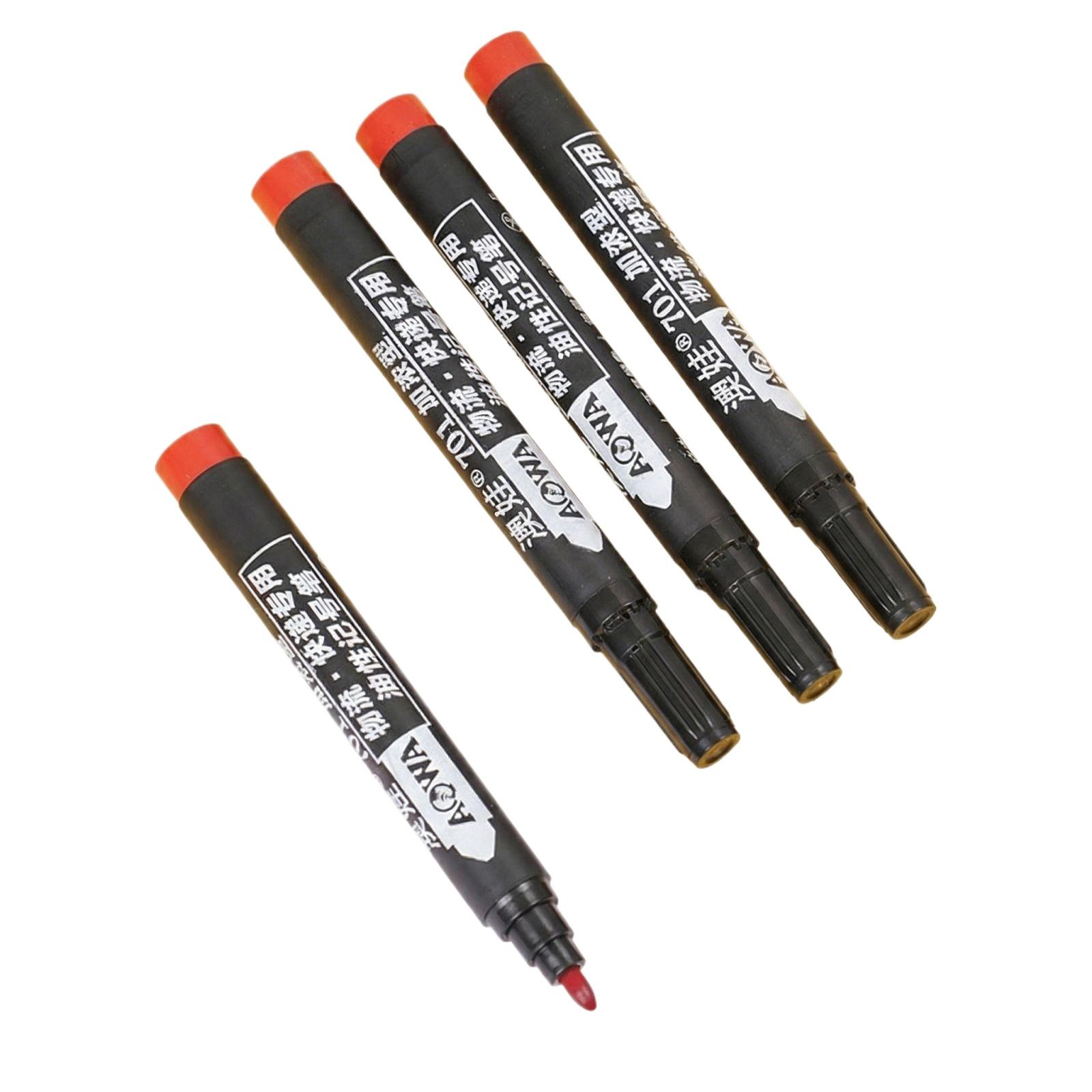 

Permanent Pen Oil-Based Refillable Broad Tip for Logistics 1ml one size червоний