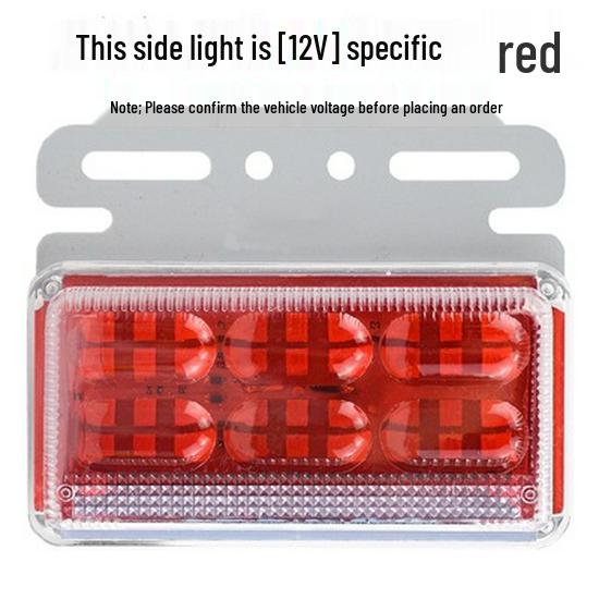 LED Truck Side Marker Lights: High Brightness Ground Light 12V/24V for Trailers with Turn Signal and Tire Side Illumination.
