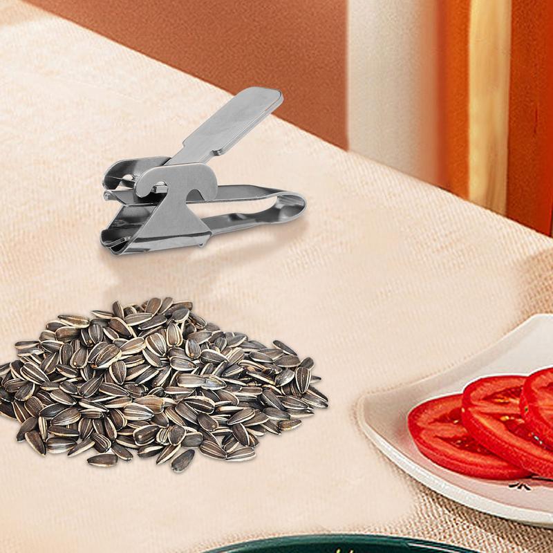 1Pc 2In1 Stainless Steel Nut Sheller Clamp Multi-Functional Seed Peeler Pliers Heavy-Duty Walnut Cracker Tool Kitchen Accessorie