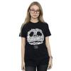 Disney Damen/Damen Nightmare Before Christmas Jack Skellington Jack-O-Lanterns Baumwolle Boyfriend T-Shirt