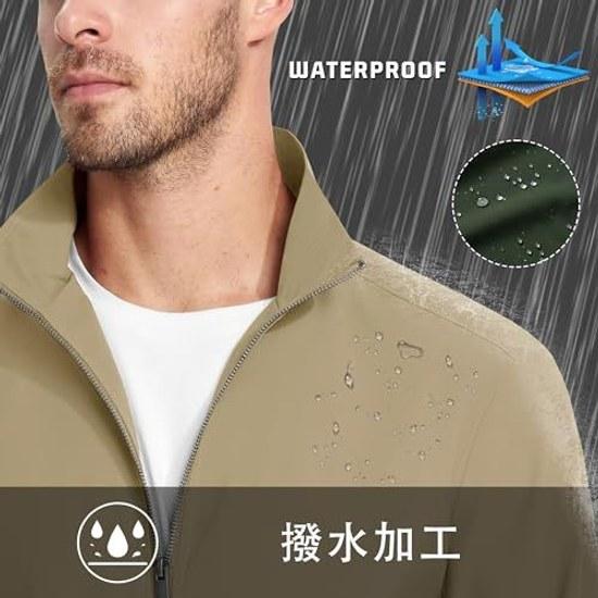 KEFITEVD Jumper Mens Lightweight Swing Top Large Size Autumn Wear Blouson Outer Casual Jacket Stand Collar