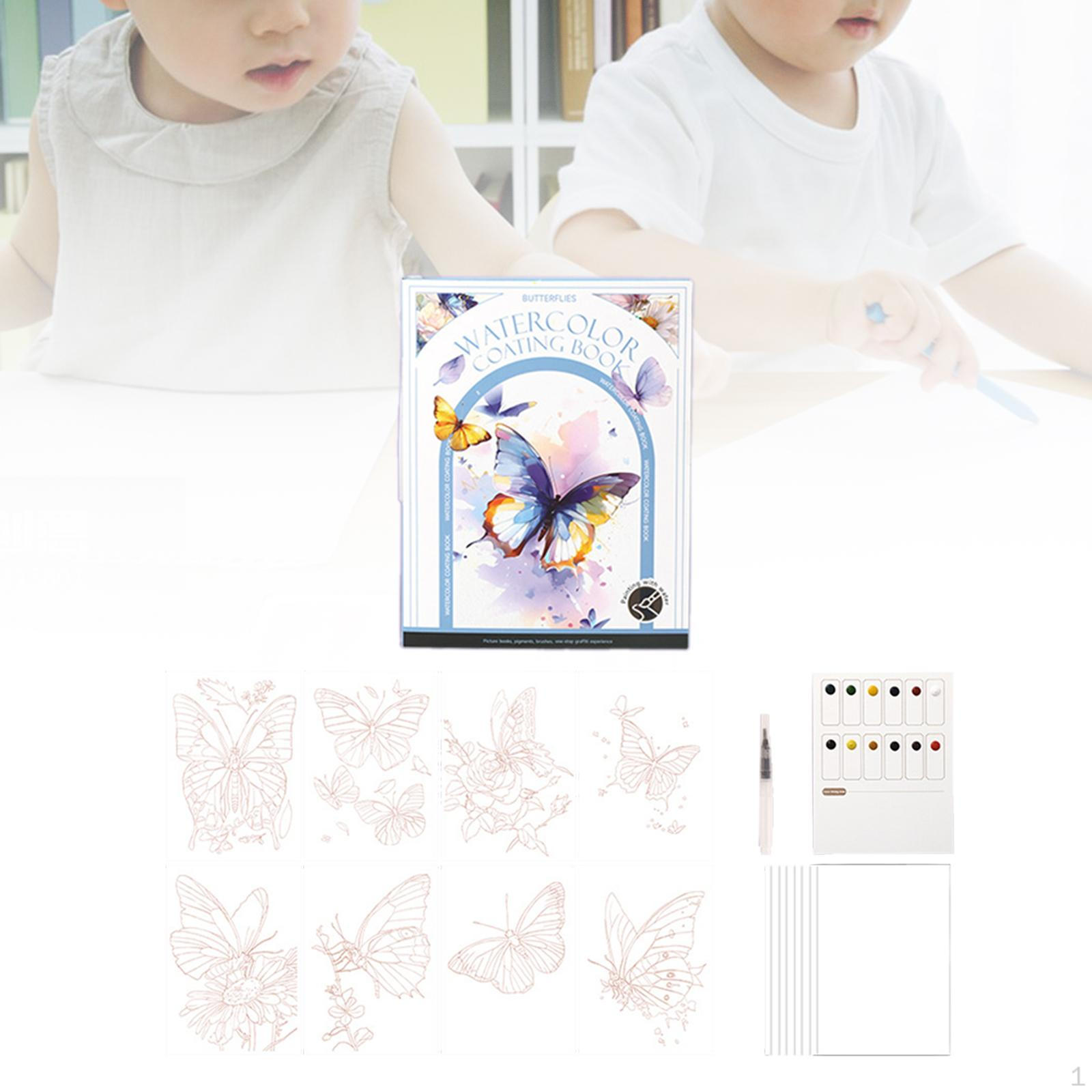 Акварельная Краска Книга Набор Водных Красок Обучающая Игрушка DIY Крафт Раскраска — фото 15