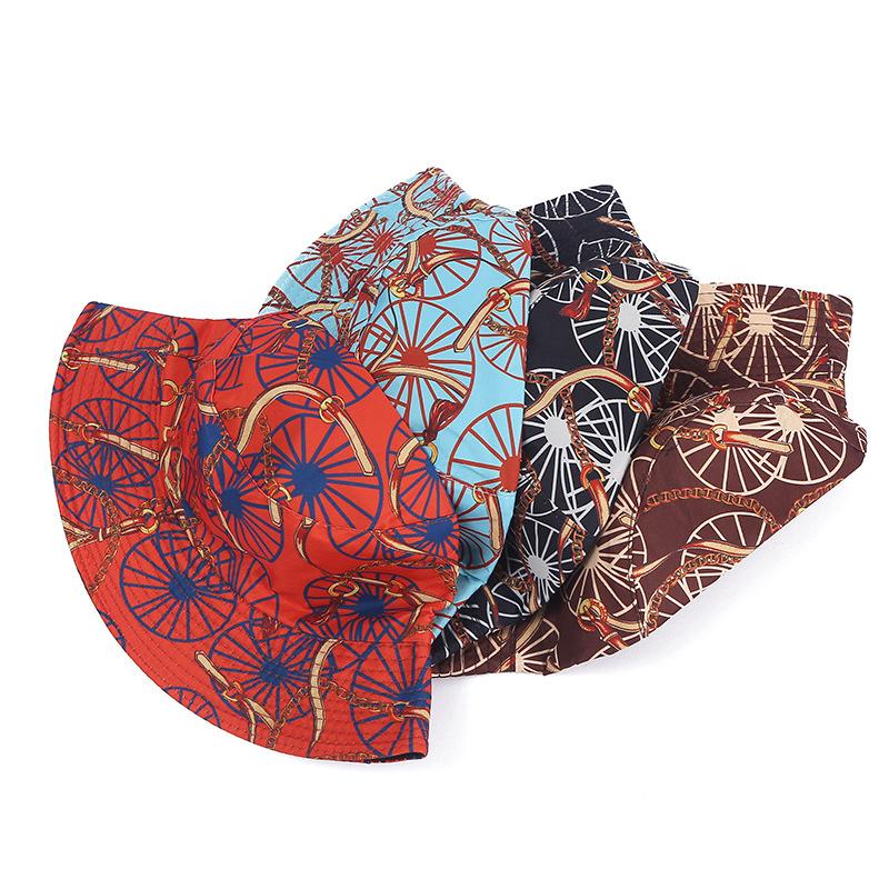 Vintage Paisley Print Bucket Hats Women Summer Double-Side Hip Hop Caps Men Outdoor Hip Hop Panama Fisherman Hat 2023 Fashion
