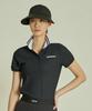 Antomas Collar Contrast Polo Shirt Women'S - Black