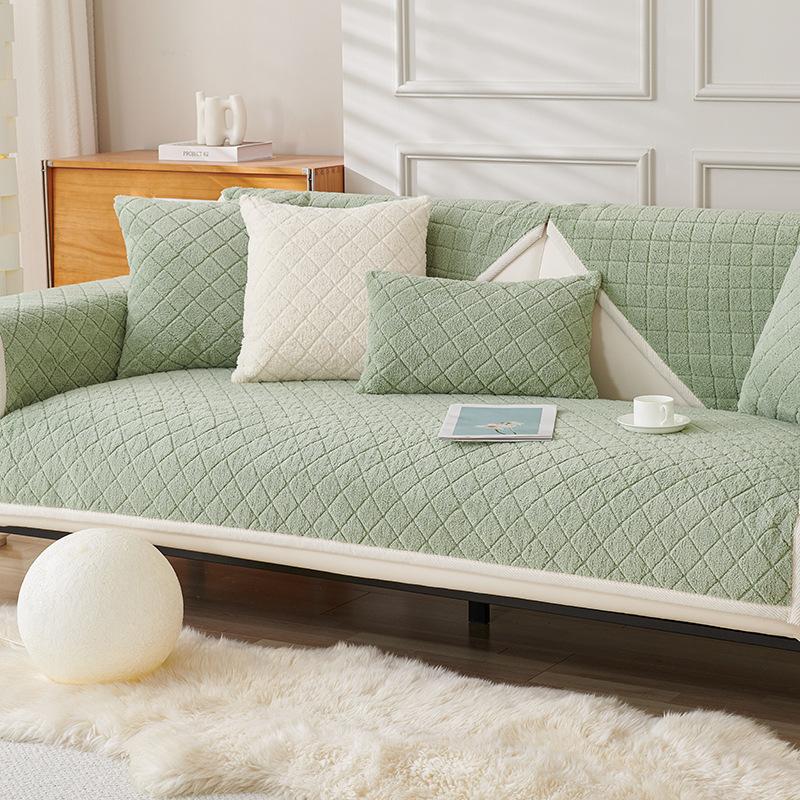 

Retro Living Room Sofa Cushion Plush Non-Slip Sofa Cover Autumn and Winter High Sense Sofa Towel Cover Cloth Cushion 70*70