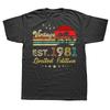 Funny 44 Years Old Vintage 1981 Limited Edition 44nd T Shirts Graphic Cotton Streetwear Short Sleeve Birthday Gifts Tshirt Men