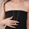 Korean ins long vase pendant necklace collarbone chain personalized item design