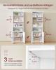 VASAGLE Bookcase, 6-Tier Tall Bookshelf, Book Shelf with Doors, Shelving Unit, 24 X 60 X 175 Cm, for Living Room, Home Office, Dinning Room